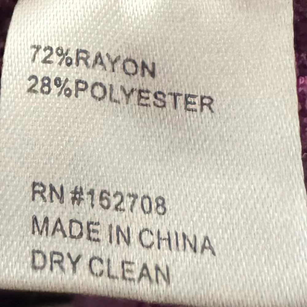 Toccin Peggy Sleeveless Plaid Knit Midi Dress Tie Waist XL Purple Multi